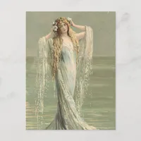 Gorgeous Vintage Sea Goddess Postcard