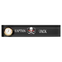 Personalized Jolly Roger (Cutlass)  Desk Name Plate