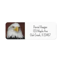 Photograph of an Eagle I Took in Dubuque, Iowa Label