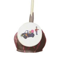 Cartoon Gingerbread Cruising in a Toy Car Cake Pops