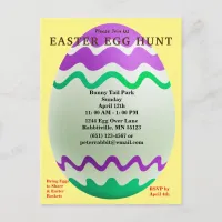 Budget Decorative Egg Easter Egg Hunt Postcard