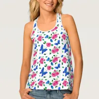 Butterflies and Roses Tank Top