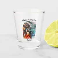 Native Indian Cultural Heritage Shot Glass