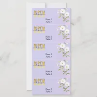 Risen Religious Christian Purple Easter Place Card