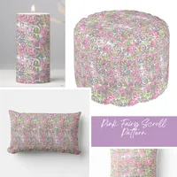 Pink Fairy Scroll Pattern