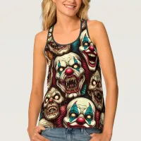 Horrifying Clowns Halloween  Tank Top