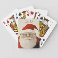 Tired Santa Poker Cards