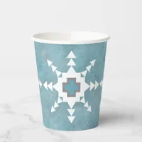 Southwest Winter Snowflakes Paper Cups