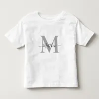 Personalize Monogram Initial Name Toddler T-shirt