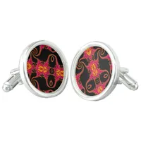 Flamboyant fractal cufflinks