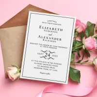 Elegant Modern Minimalist Wedding Invitation