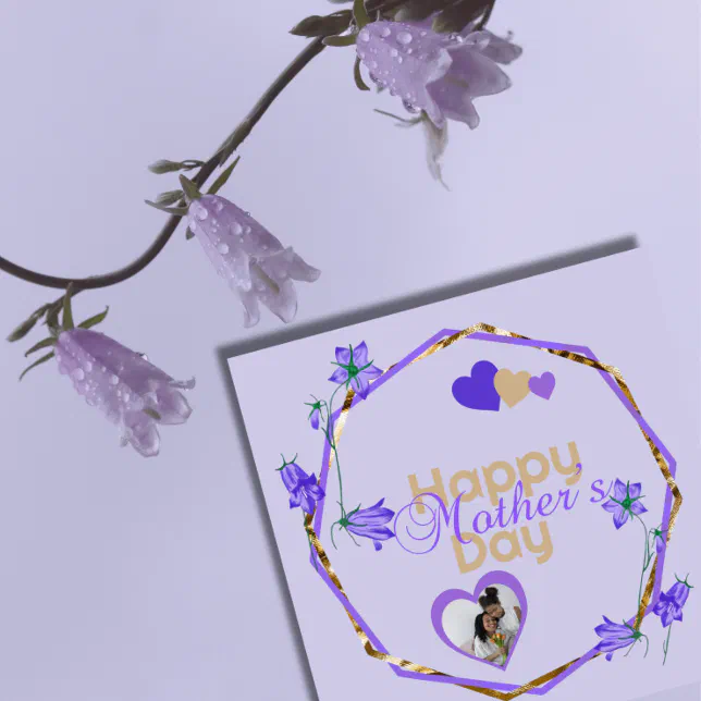 The bellflowers - Customizable Mother’s Day card