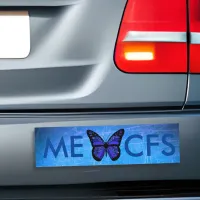 ME/CFS Blue Awareness Butterfly Bumper Sticker