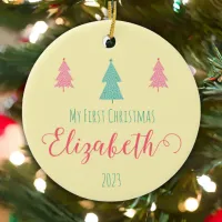 Sunshine Moments - Baby's First Christmas  Ceramic Ornament