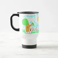 Add your Child's Artwork to this Travel Mug