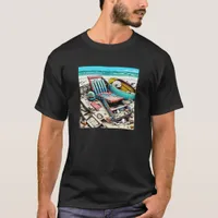 Abandoned Beach | Boat Wreckage  T-Shirt