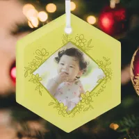 Baby's First Christmas Ornament - Yellow