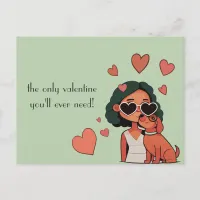 Dog Valentine Postcard