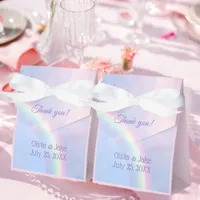 Rainbow of hope - pastel, wedding  favor boxes