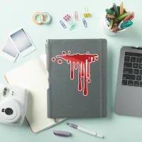 Gory Red Dripping Blood Sticker