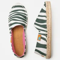 Zebra Stripe Black and White Espadrilles