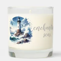 Coastal Beach Lighthouse Scented Candle