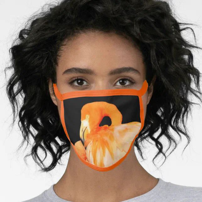 Stunning Flamingo in the Summer Sun Face Mask