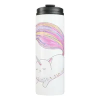 Adorable Caticorn Thermal Tumbler