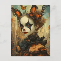 Butterfly Clown Postcard