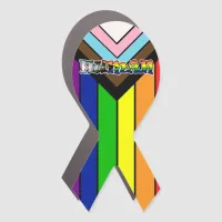 Pride Ribbon LGBTQ Pride and Support  Car Magnet