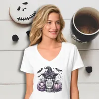 Hocus Pocus Focus Coffee Feminine Plaid Halloween T-Shirt