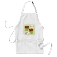 Oh Muffin Much Funny Breakfast Cartoon Art Adult Apron