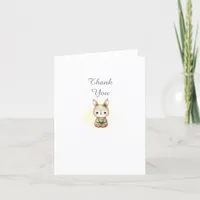 Woodland Animals Baby Shower Thank You Note Card