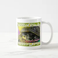 Easter Turtle Flower Border Digital Art Coffee Mug