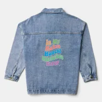 Making Honest Mistakes Era Error Funny Art Denim Jacket