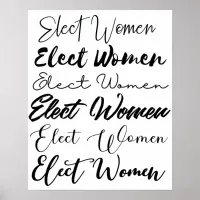 Elect Women Poster