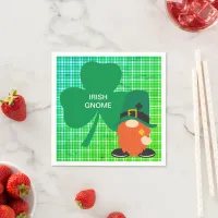 Irish Gnome Shamrock St Patricks Standard Cocktail Napkins