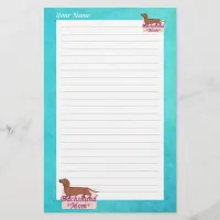 Personalized Dachshund Mom Stationery