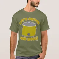 Crock And Roll Fun Slow Cooker Cartoon Art T-Shirt