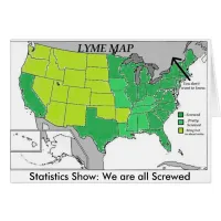 Lyme Map Statistics Map, Lyme Disease Humor