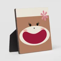 Sock Monkey Smile(Girl)  Plaque