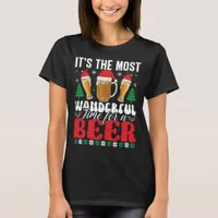 It's The Most Wonderful Time For A Beer Christmas T-Shirt