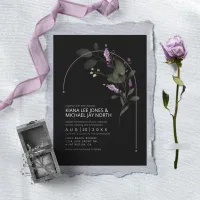 Sweet Floral Arch Wedding Lilac ID998 Invitation
