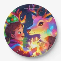 Enchanted Christmas Glow Paper Plates