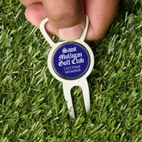 Funny Saint Mulligan Golf Club Lifetime Member Divot Tool