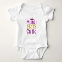 Mardi Gras Cutie Baby Bodysuit