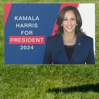 Kamala Harris For President 2024 Democrat Yard Sign