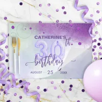 Elegant Foil Balloons 30th Birthday Paper Placemat