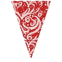 Red White Gold Christmas Patterns ID1009 Bunting Flags