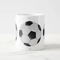 American Soccer or Association Football Ball Giant Coffee Mug